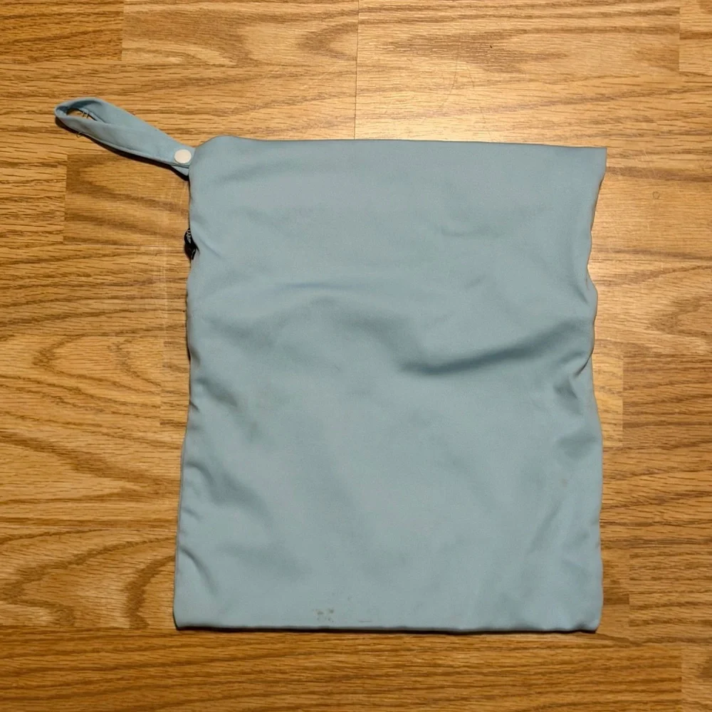Reusable Wet Bag Lot (2) Damero & Planet Wise Cloth Diaper Bags Blue